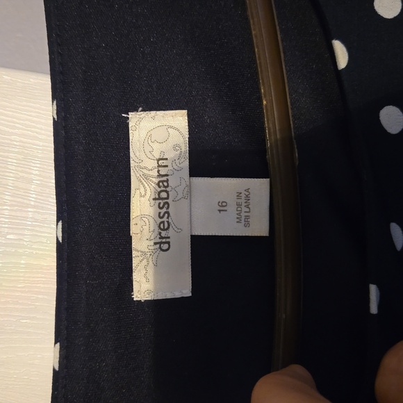 Dress Barn Polka dot dress ladies 16 - Picture 2 of 3